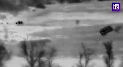 به هوا رفتن جوخه سربازان اوکراینی با یک شلیک