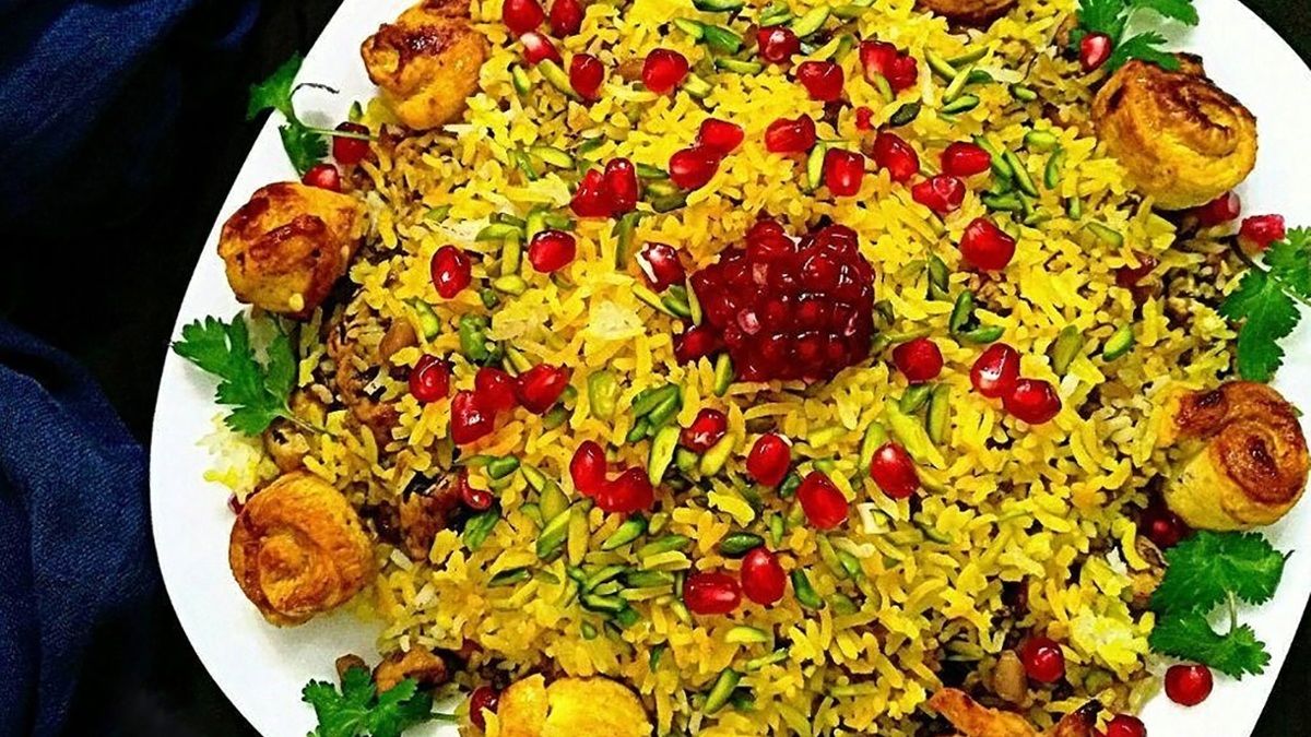 طرز تهیه انار پلو، شام خوشمزه برای شب چله