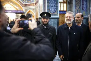 تصاویری از حضور لاریجانی در مشهد