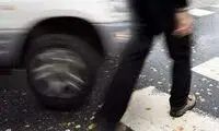 مرگ وحشتناک عابر پیاده با پرواز از روی خودرو