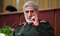 توییت سردار قاآنی: خون بر شمشیر پیروز است