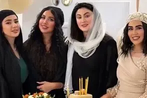 هیجان دیدنی مریم مومن در جشن تولد مشترک با همسرش 
