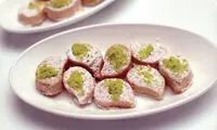 این حلوای خوشمزه بدون زعفران درست می‌شود