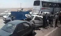 تصادف زنجیره‌ای، محور بندر ماهشهر بندر امام را مسدود کرد