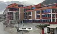 صحنه ریزش وحشتناک یک هتل پس از سیلاب