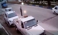 لحظه دلخراش برخورد نیسان به عابر پیاده در متل‌قو