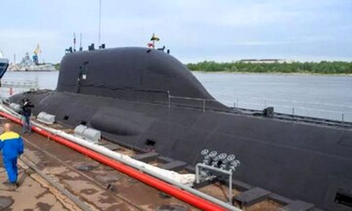 زیردریایی هسته‌ای روسیه به آب انداخته شد