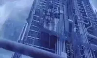 زاویه دید ترسناک خدمه‌ کشتی هنگام طوفان در اقیانوس