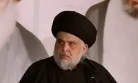 حضور مقتدی صدر در بین عزاداران رهبر شهید 