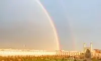 جلوه‌گری رنگین کمان در آسمانِ نقش جهان