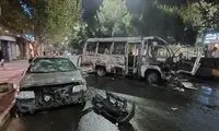 به جا مانده از درگیری‌های شب گذشته در همدان