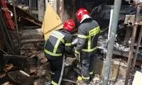 تصاویری از آتش‌سوزی در محدوده پارک ارم