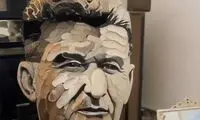 باورتان می شود این اثر هنری با دمپایی ساخته شده! 