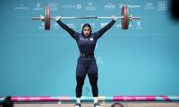 مدال برنز زهرا حسینی در وزنه‌برداری بانوان 