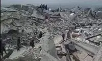 تصاویر هوایی از مناطق زلزله‌زده در سوریه