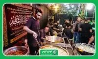 تصویر توجه‌برانگیز از صف نذری در بالاشهر تهران