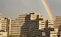 رنگین کمان تهران لحظاتی پیش از تحویل سال