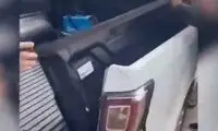 خلاقیت عجیب راننده وانت در قاچاق انسان