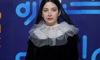 روشنک گرامی با این پیراهن عروسکی حسابی خودنمایی کرد