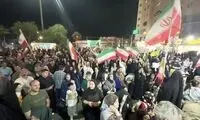 جشن‌ در میدان فردوسی و میدان انقلاب بعد از حمله امشب