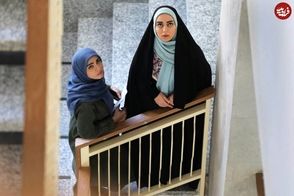 «مرضیه توفیقی‌مقدم» در اتاق گریم سریال بچه مهندس 4
