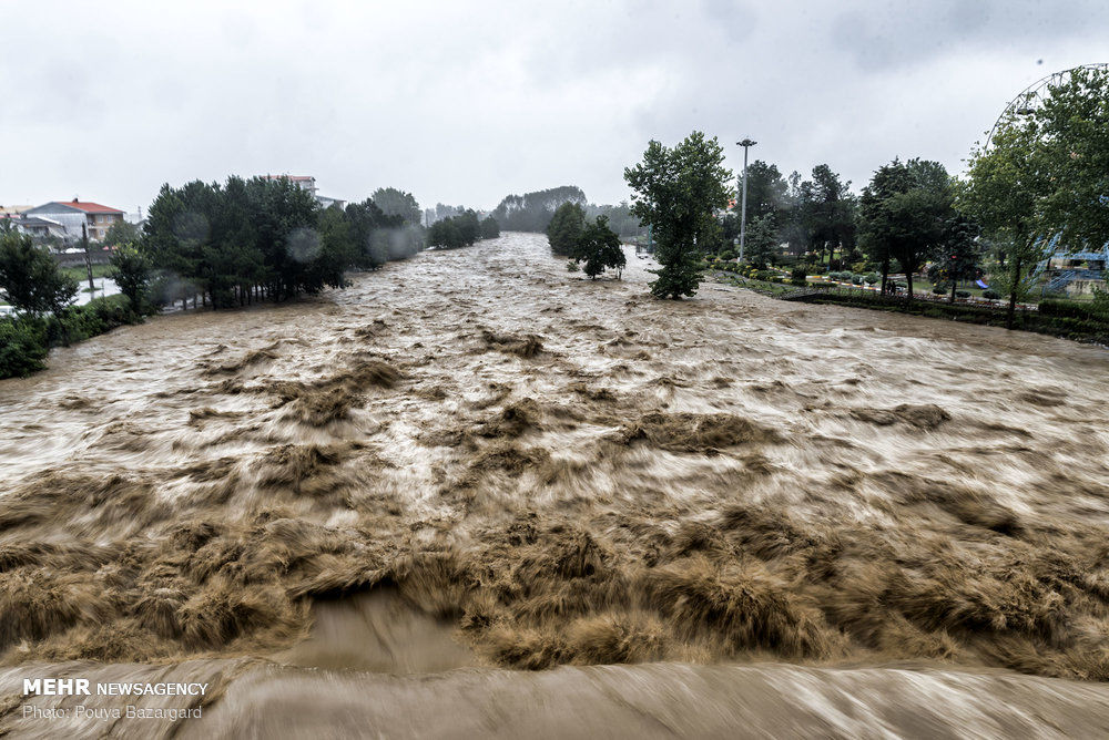 جاری‌شدنِ سیلاب در اردبیل