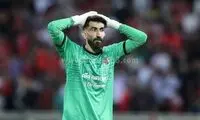 تصویری از بهت فراموش نشدنی بیرانوند بعد از گل ایوب