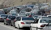 ترافیک سنگین در محور کرج - کندوان