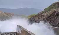 بازگشایی دریچه سد چراغ ویس سقز