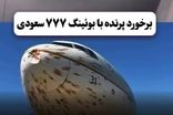 لحظه برخورد پرندگان با بوئینگ ۷۷۷ عربستان