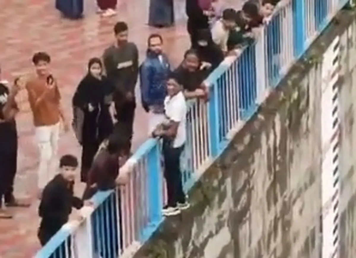 پرش ۹متری جوان هندی به قیمت شکستگی دو پا!
