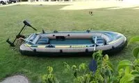 نصب قایق بادی روی پنجره و آمادگی برای سیل!