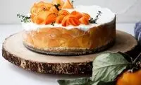 چیزکیک خرمالو؛ دسر پاییزی خوشگل و خوشمزه بدون فر
