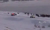 لحظه وحشتناک غرق شدن پدر و فرزند در دریاچه بروجن