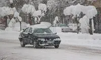 خسارت بارش برف بهاری در اهر