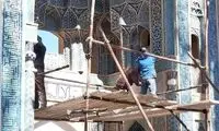 آغاز مرمت کاشی‌کاری خانقاه در مسجد نطنز