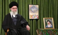 عکس ۲ تابلو در بیت رهبری به مناسبت آغاز سال نو