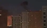 تصاویر آخرالزمانی از حمله اوکراین به پالایشگاه مسکو