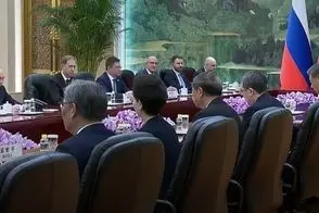 مراسم استقبال رسمی از پوتین در پکن