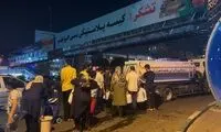 عکسی تلخ از تهرانی‌های تشنه‌ی آب در خیابان