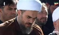 گریه داماد رهبر شهید انقلاب بر مزار دختر شهیدش 