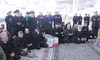 پیکر رستم قاسمی در حرم رضوی طواف داده شد