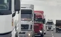 بیعت کامیون‌داران با رهبر و رژه خودرویی تراکتورها