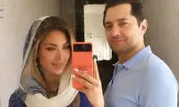 استایل زیبای همسر بهرام رادان در خارج از کشور