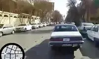 رانندگی دیوانه‌وار یک راننده به سبک بازی جی‌تی‌آی!