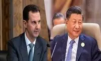 عکسی از دیدار بشار اسد با رئیس جمهور چین