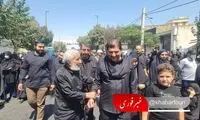 حضور خانوادگی معاون رئیسی در راهپیمایی اربعین