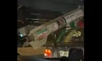 نصب لانچر موشک پشت یک پراید در مازندران