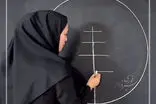 نقاشی‌ خلاقانه خانم‌معلم سبزواری روی تخته‌سیاه