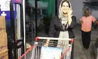 خرید یک‌دقیقه‌ای این خانم در هایپر آمل وایرال شد!